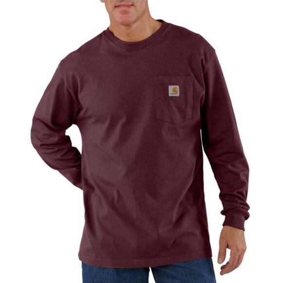 Carhartt Other - HP💝Carrhart Heavyweight long sleeve tee  in Port